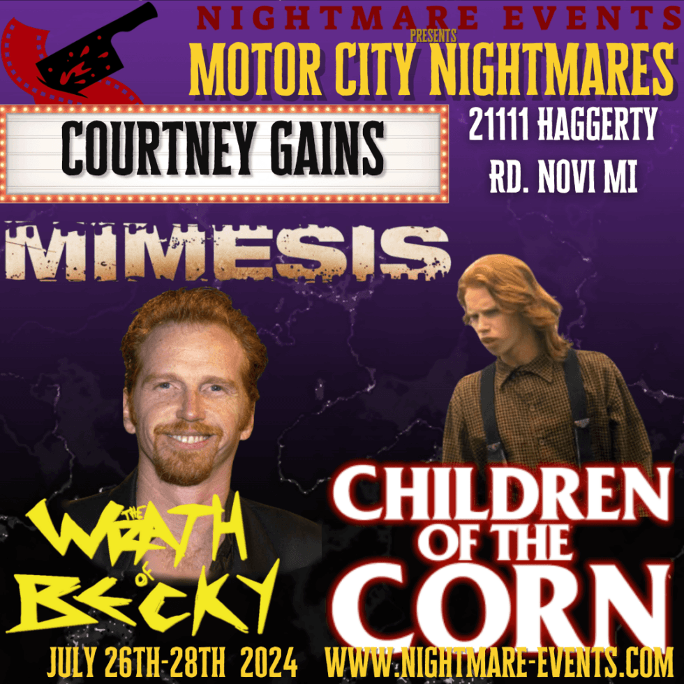 Courtney Gains Motor City Nightmares July 2628, 2024